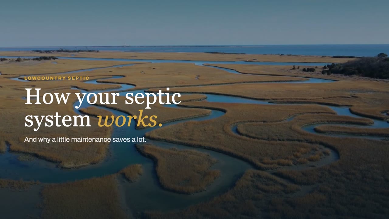 Still from the video: how your septic system works